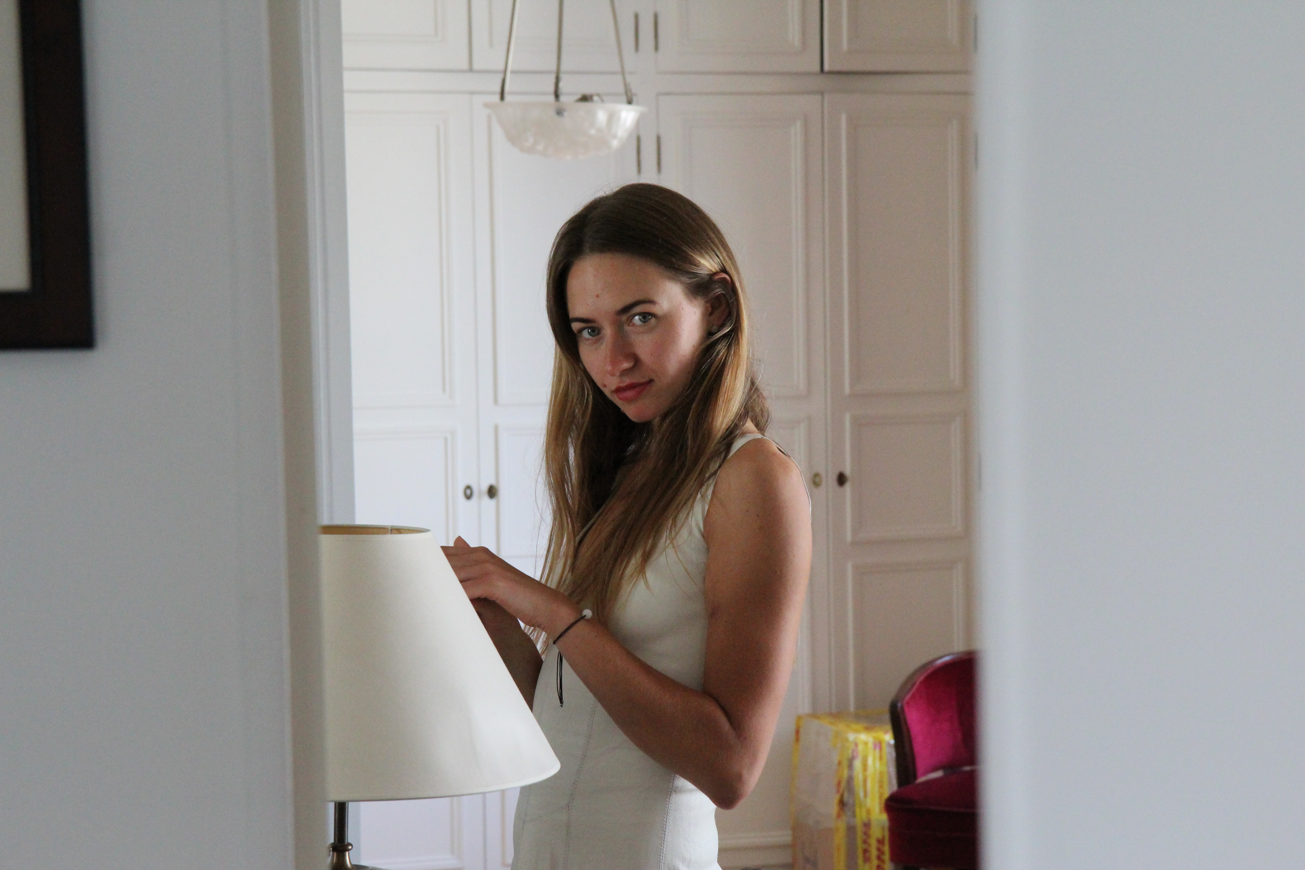 Ulyana Sarana by the window